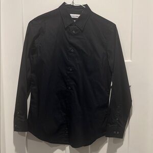 Calvin Klein Boy’s Black Dress Shirt.  Size 14